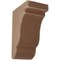 Ekena Millwork 3 1/2"W x 5"D x 7 1/2"H Bedford Wood Vintage Decor Bracket, Weathered Brown BKTWD04X05X08BEBR - alternate 1